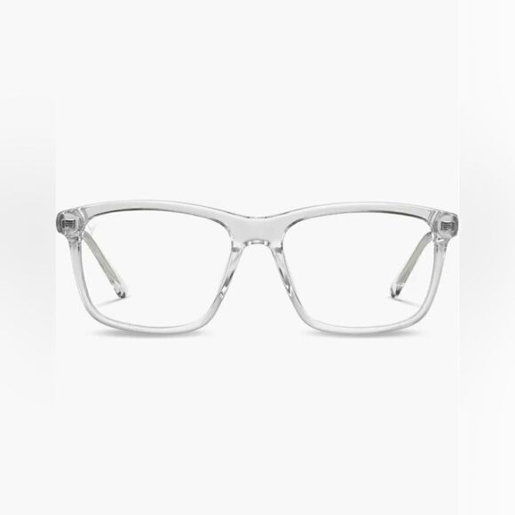 Vincero NIB The Presley 56mm Square Blue Light Blocking Glasses Crystal Clear - Picture 1 of 9